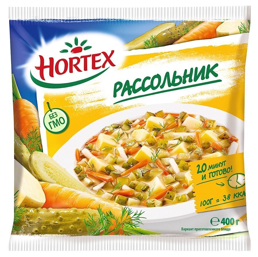 Суп Рассольник смесь замороженная Hortex 400г