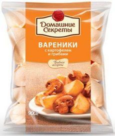 Вареники Домашние секреты картофель/грибы Сибирский Гурман 900г