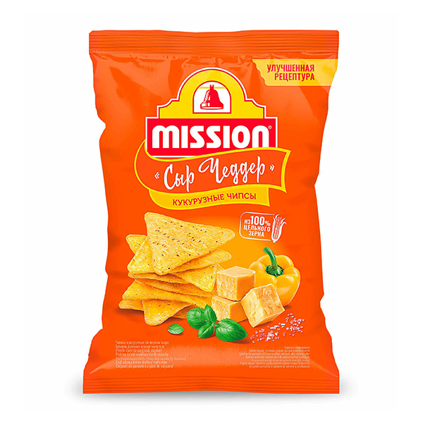 Чипсы Mission кукурузные Сыр Чеддер 150г