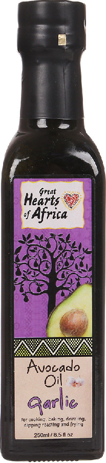 Масло авокадо со вкусом чеснока Great Hearts of Africa 250мл