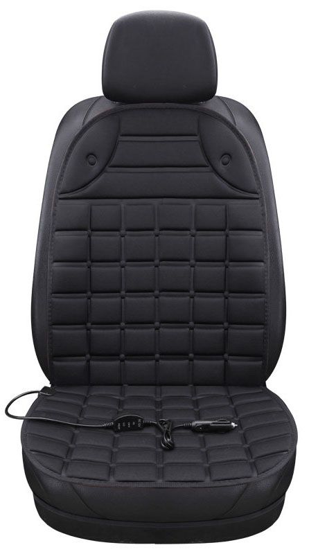 Накидка на сиденье с подогревом черная Carfort