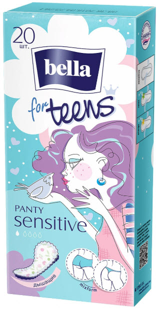 Прокладки ежедневные Bella for teens Panty 20шт