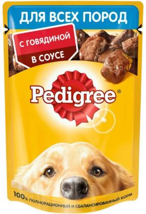 Корм для собак Pedigree говядина 85г 