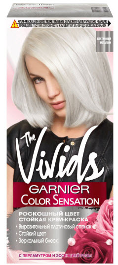 Краска для волос Garnier Color Sensation Vivids Платиновый металлик