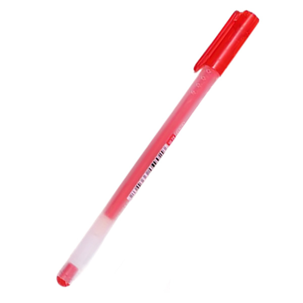 Ручка гелевая 0,5мм Basic красная Aihao
