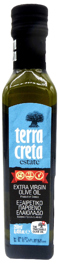 Масло оливковое нерафинированное EV Terra Creta 250мл 