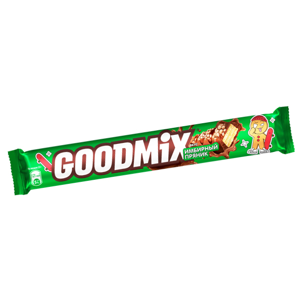 Шоколадный батончик Goodmix со вкусом имбиря 46г