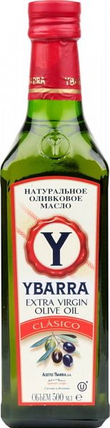 Масло оливковое нерафинированное Clasico EV Ybarra 500мл   