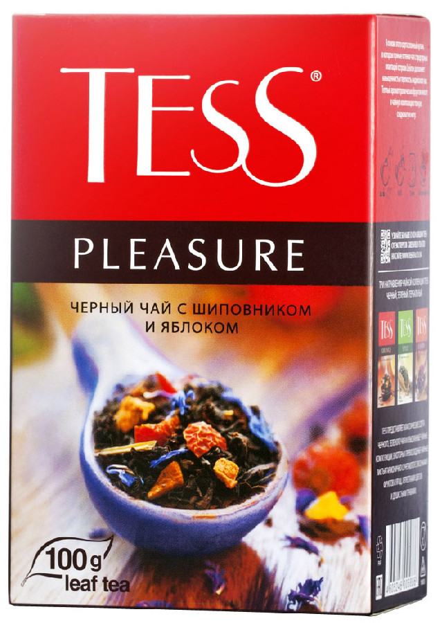 Чай черный листовой Tess Pleasure 100г 