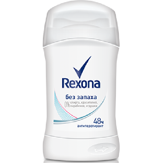 Дезодорант стик Rexona без запаха 40мл