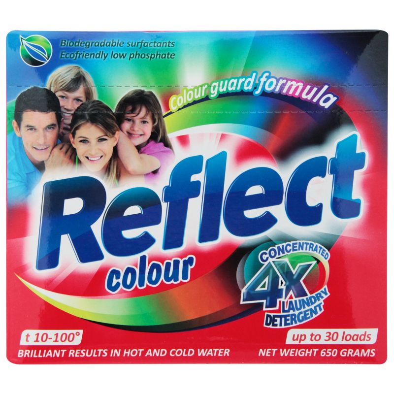Порошок стиральный Reflect Colour концентрированный 650г 