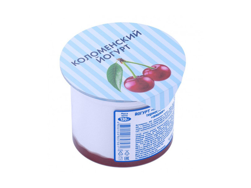 Йогурт 3% 130г вишня Коломенский