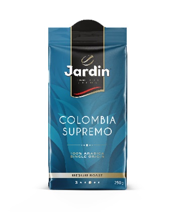Кофе Jardin Colombia Supremo натуральный жареный молотый 250г