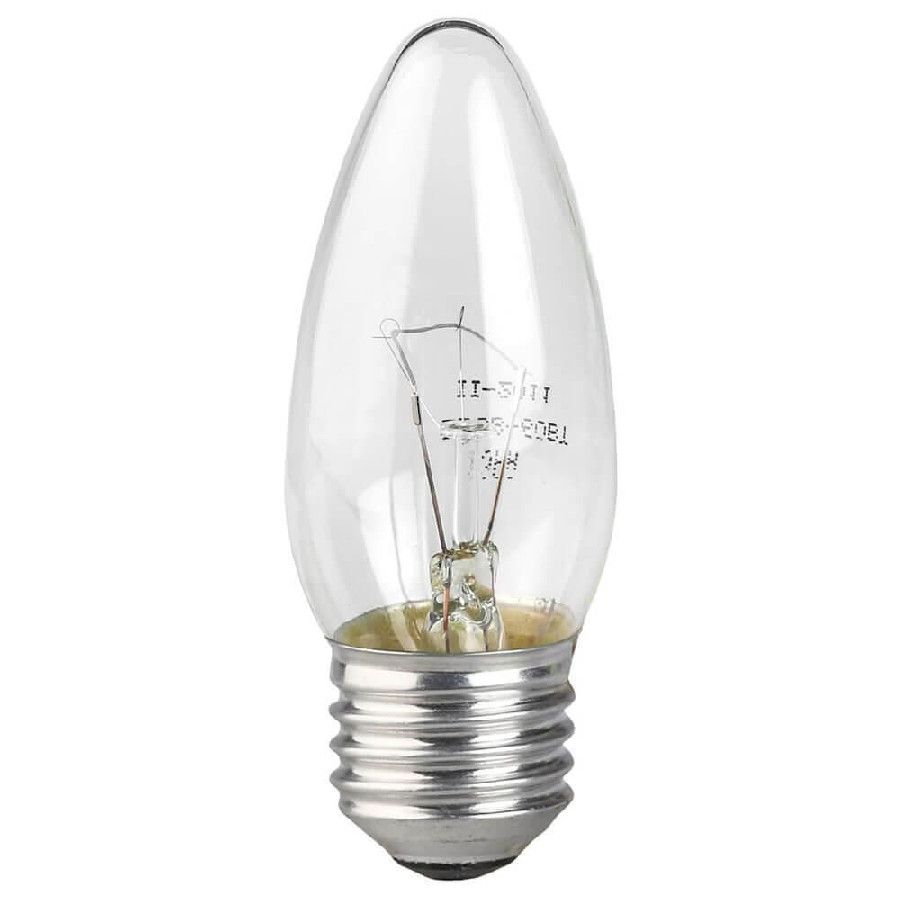 Лампа ЭРА свеча 60Вт Е27 прозрачная