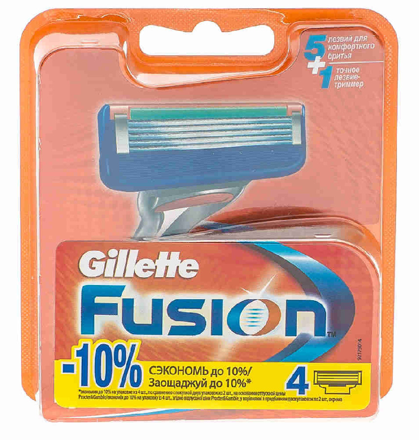 Кассеты Gillette Fusion 4шт