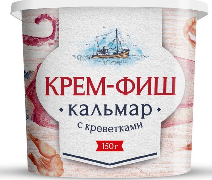 Паста рыбная Крем-фиш кальмар-креветка Европром