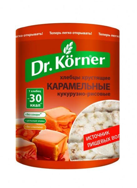 Хлебцы кукурузно-рисовые Карамельн Др Корнер 100г