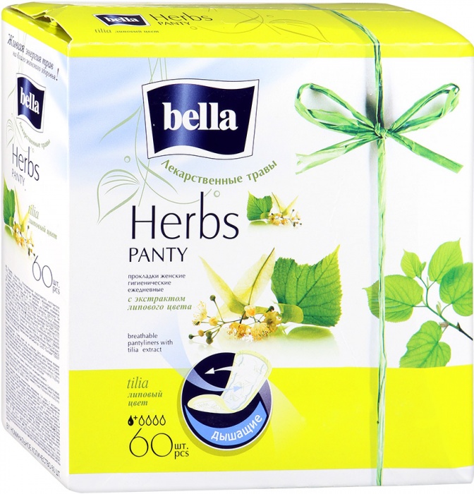 Прокладки ежедневные Bella Panty Herbs Tilia 50+10шт