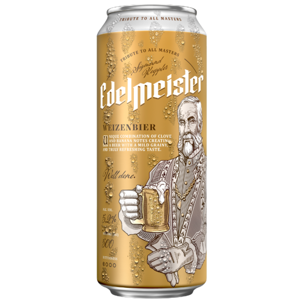 Пиво Edelmeister Weizenbier светлое 0,5л 5.2%