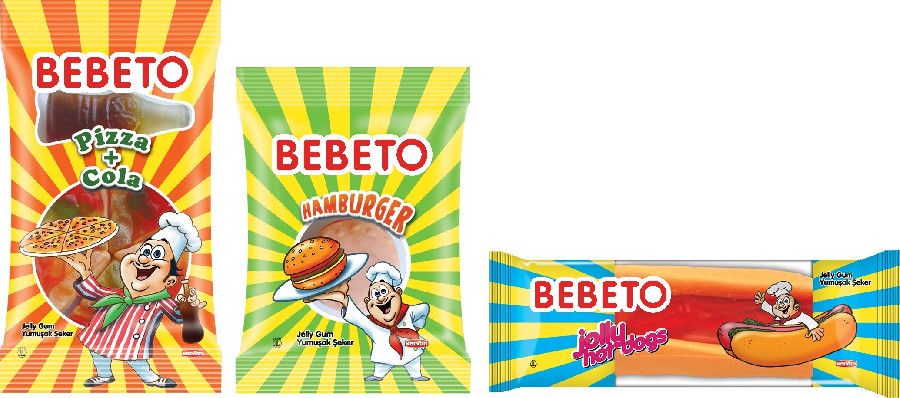Мармелад жевательный Bebeto Fast Food 25г 