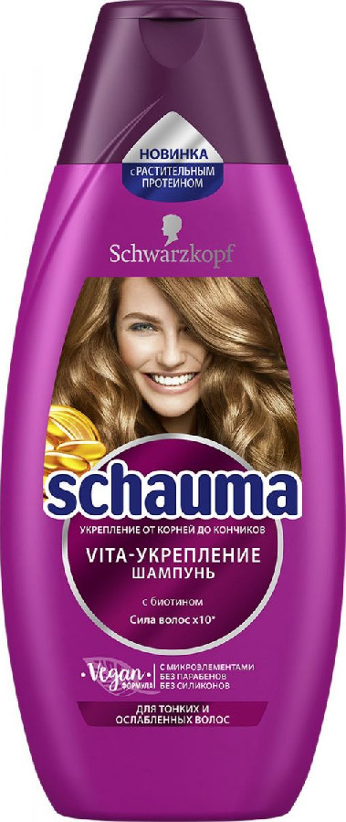 Шампунь для волос Schauma Vita-укрепление 380мл 