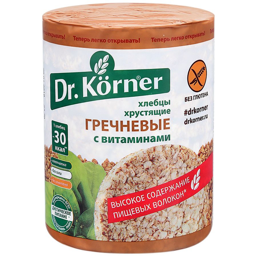Хлебцы Dr.Korner гречневые с витаминами 100г