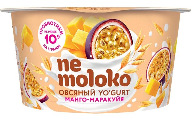 Продукт овсяный YO'GURT Nemoloko манго/маракуйя 130г 