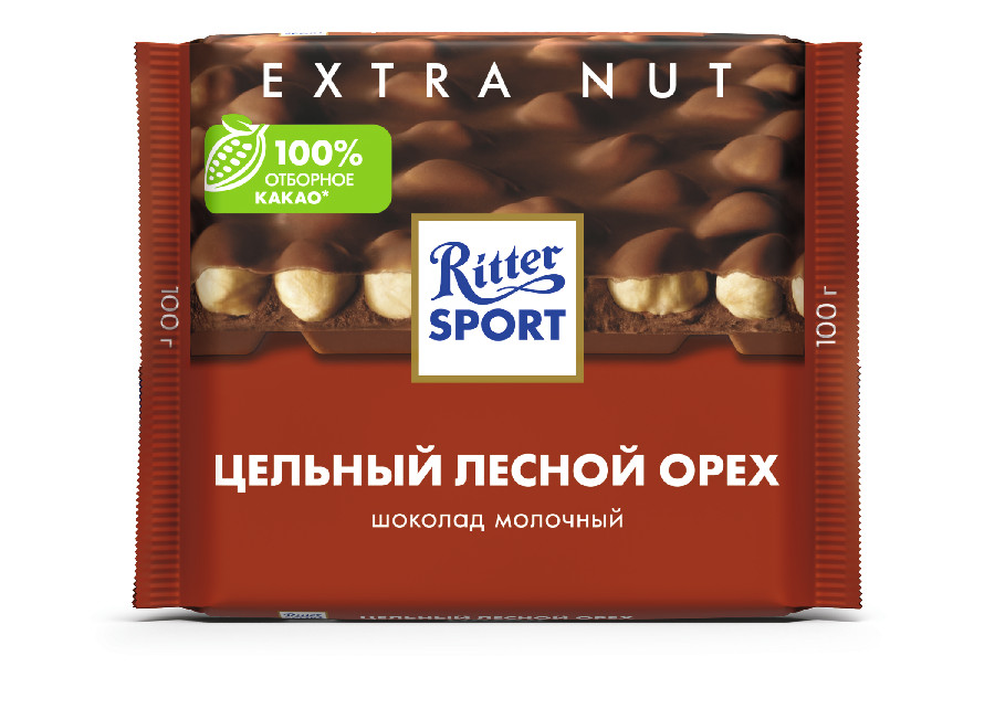 Шоколад Ritter Sport молочный орех Экстра 100г