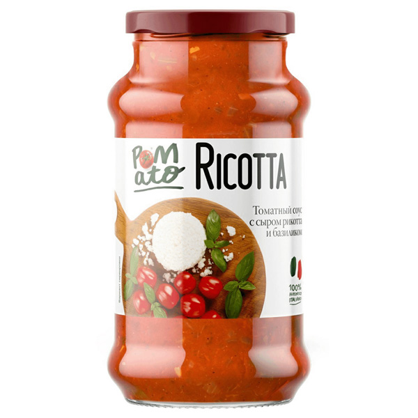 Соус томатный рикотта и базилик Pomato 350г