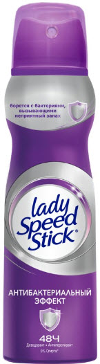 Дезодорант аэрозоль Lady Speed Stick Антибактериальный 150мл