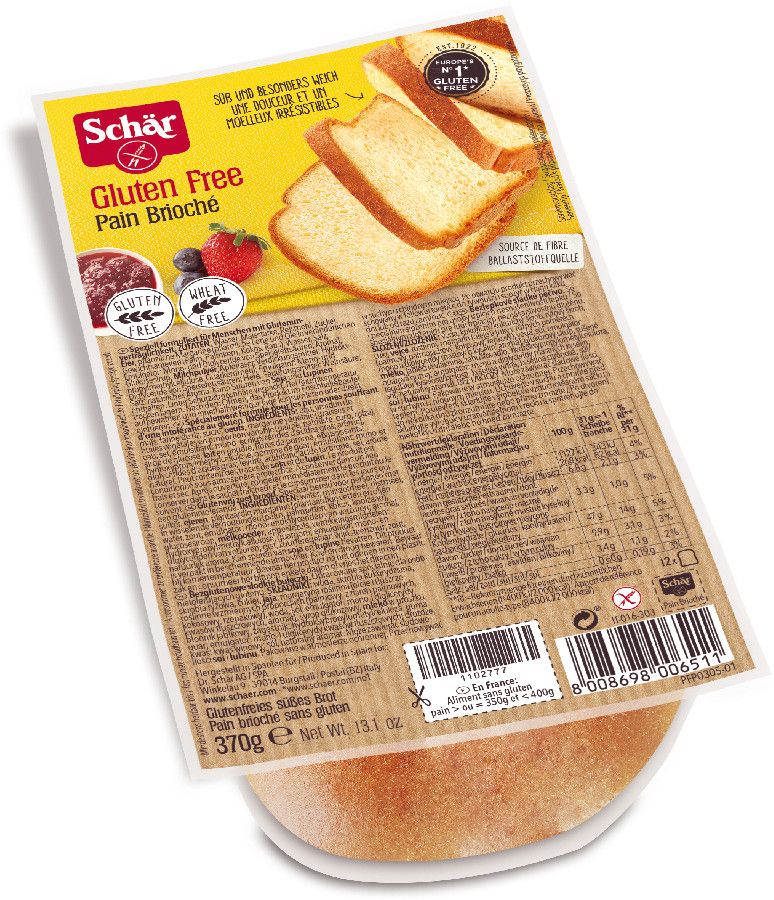 Хлеб сладкий Schar без глютена 370г