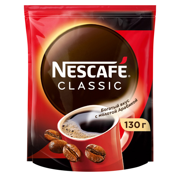 Кофе растворимый Nescafe Classic 130г     