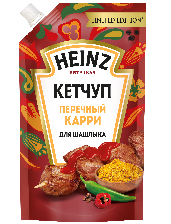 Кетчуп Перечный карри Heinz 320г