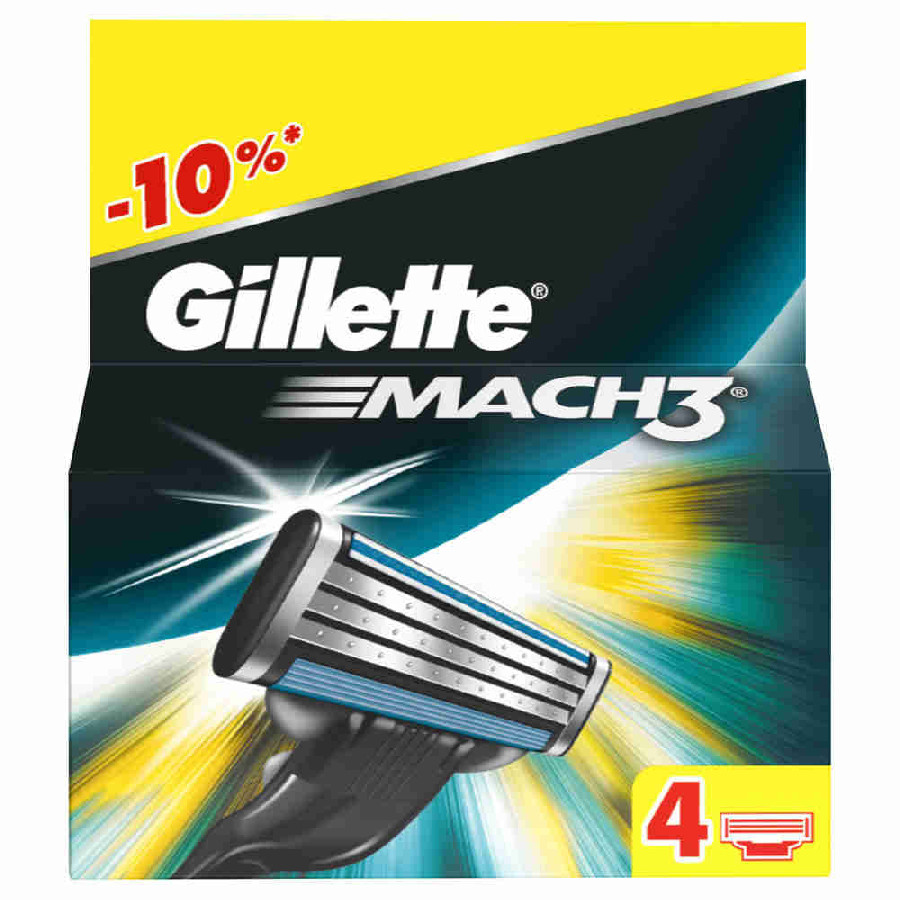 Кассеты Gillette Mach3 4шт