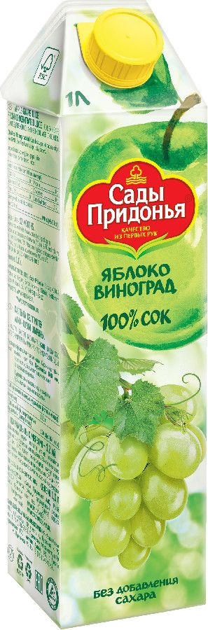 Сок Сады Придонья Яблоко-Виноград с 3-х лет 1л