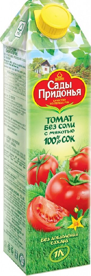 Сок Сады Придонья томат без соли 1л 