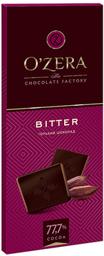 Шоколад O'Zera Bitter 77,7% горький 90г