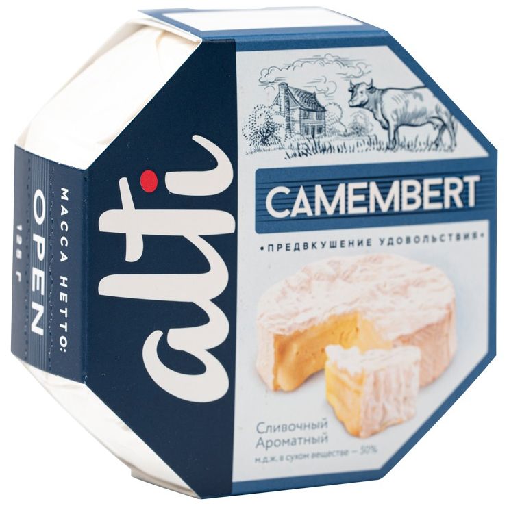 Сыр с белой плесенью Камамбер Alti 60% 125г