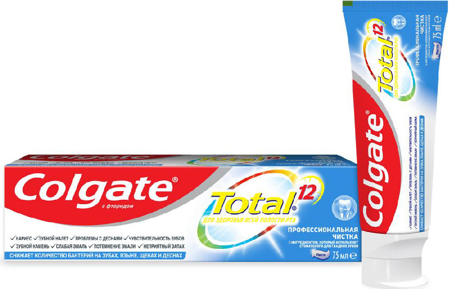 Зубная паста Colgate Total 12 Профессиональная комплексная чистка 75мл