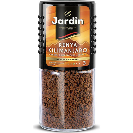 Кофе Жардин Кения Килиманджаро растворимый 95г стеклянная банка