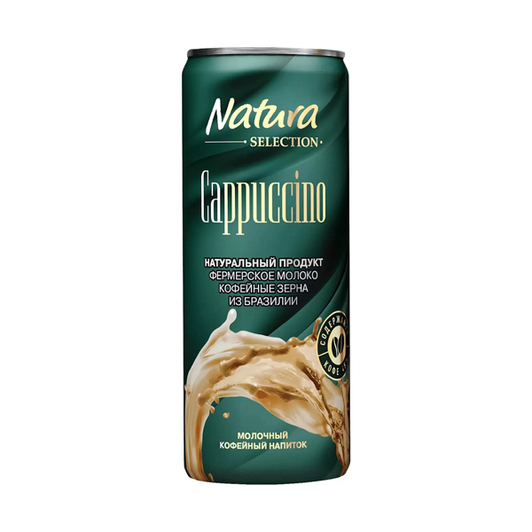 Напиток молочно-кофейный Natura Selection Cappuccino 2,4% 220мл