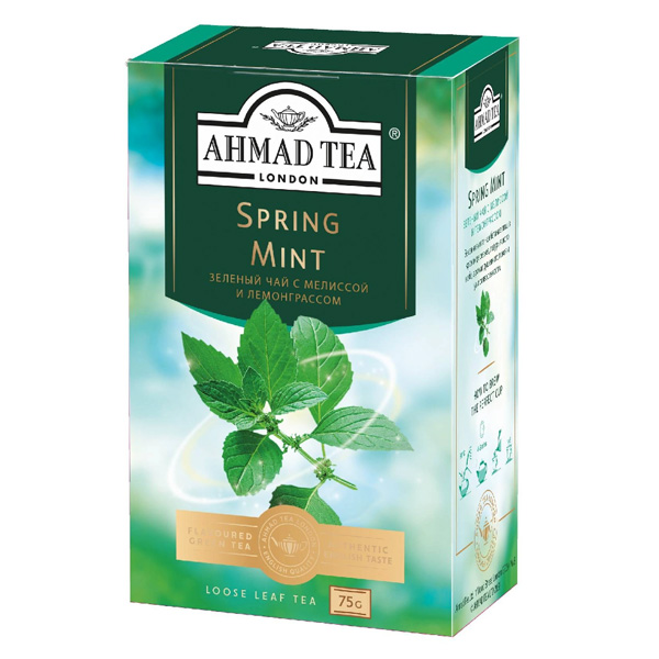 Чай зеленый Ahmad мелисса/мята/лимон 75г