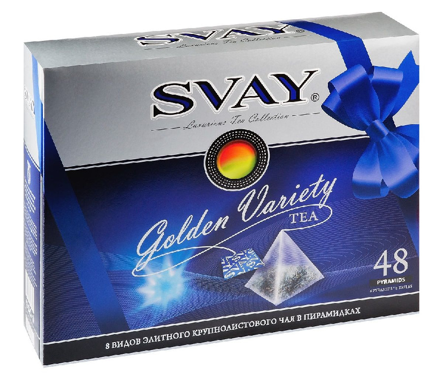Чай Svay Golden Variety 8 видов листовой 48 пакетиков 
