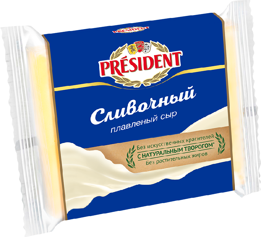 Сыр плавленый President сливочный 150г  