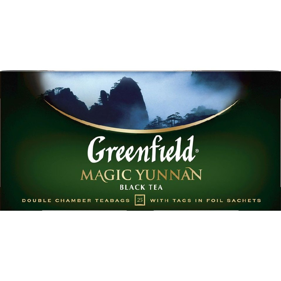 Чай черный 25 пакетиков Greenfield Magic Yunnan