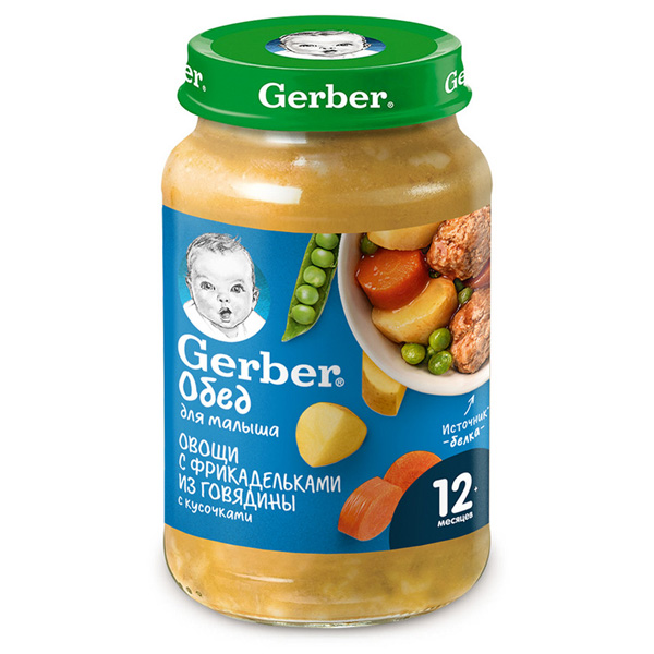 Gerber Овощи с фрикадельками из говядины (с 12 месяцев) 200г