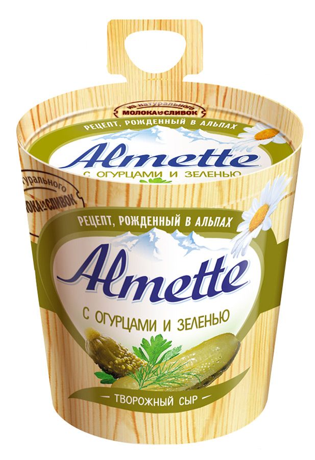 Сыр творожный Almette огурец/зелень 150г
