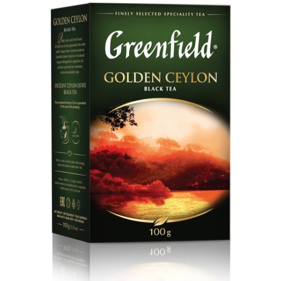 Чай Гринфилд голден Цейлон черный листовой 100г