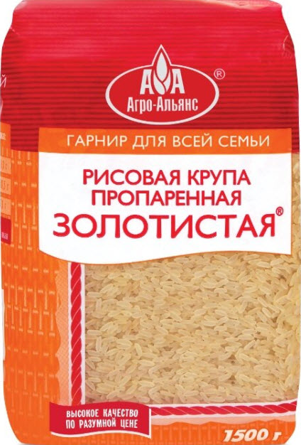 Крупа рис золотистый Агроальянс Экстра 1,5кг