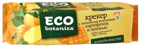 Крекер Eco Botanica пищевые волокна/картофель/зелень 175г